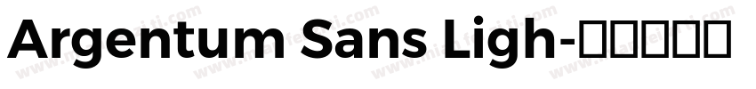 Argentum Sans Ligh字体转换